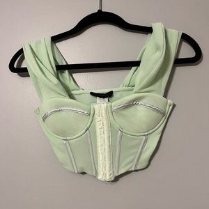 Green corset top